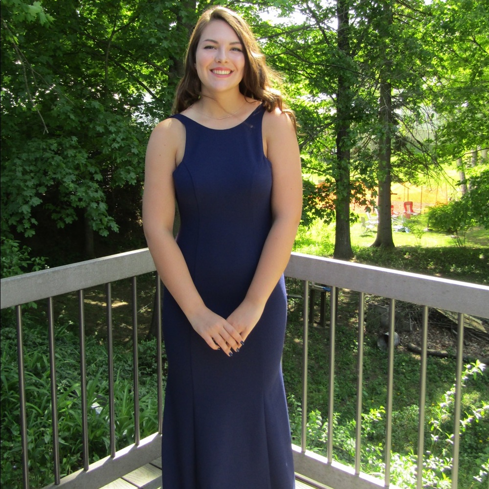 Blue prom dress